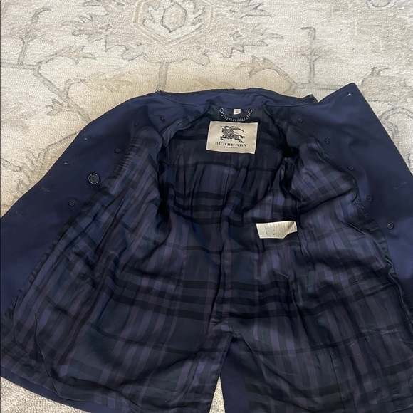 Burberry Navy  Blue Trench Coat - Picture 9 of 11